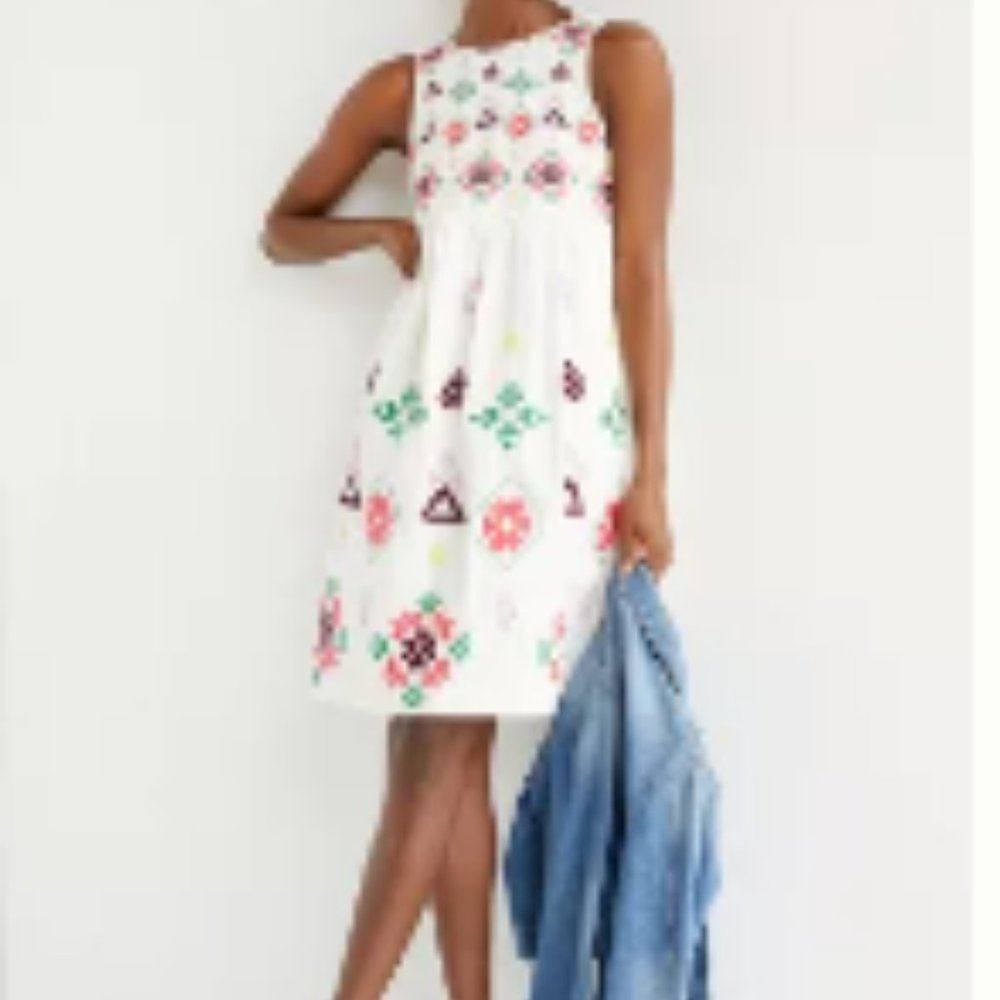 Dolly Embroidered Midi Dress